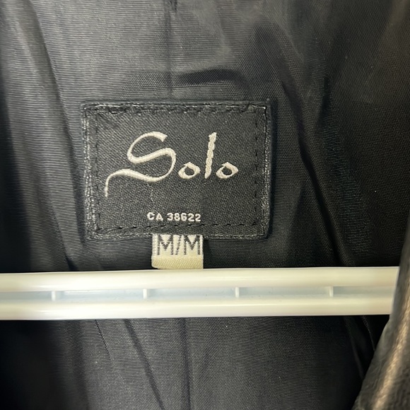 Solo Vintage Canada Made Leather Outerwear Jacket Size Medium - Picture 6 of 15